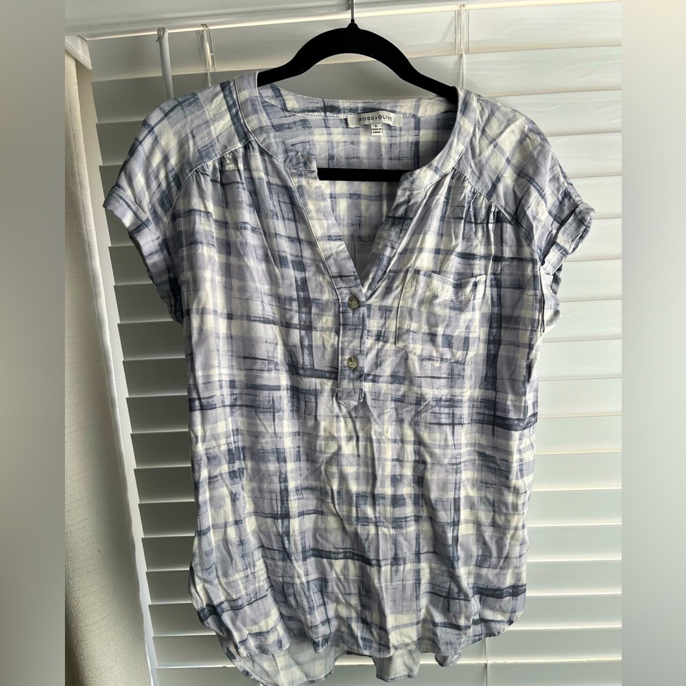 Plaid blouse